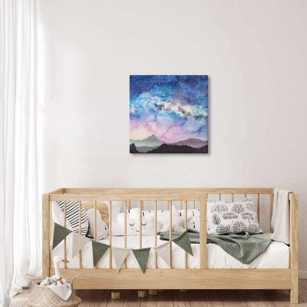 Obraz - Mléčná dráha, aquarel (30x30 cm)