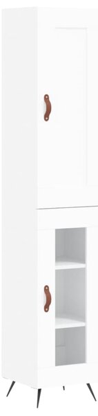 Skříň highboard bílá 34,5 x 34 x 180 cm kompozitní dřevo 3200361