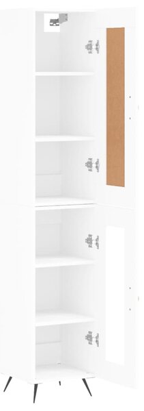 Skříň highboard bílá 34,5 x 34 x 180 cm kompozitní dřevo 3200361