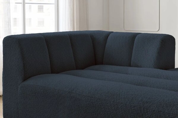 Bobochic Paris Tmavě modrá bouclé lenoška Annecy 170 cm, pravá