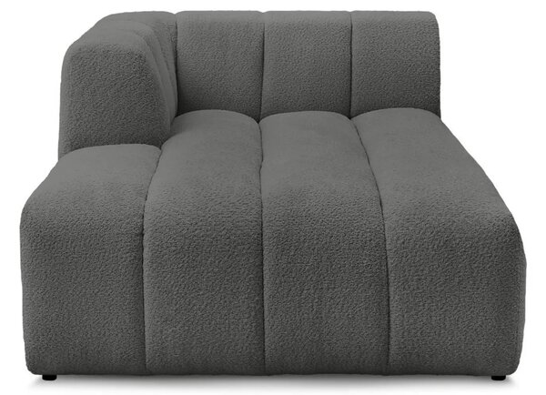 Bobochic Paris Tmavě šedá bouclé lenoška Annecy 170 cm, pravá