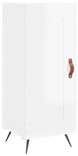 Skříň highboard bílá s vysokým leskem 34,5x34x180 cm kompozit 3200427