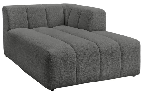 Bobochic Paris Tmavě šedá bouclé lenoška Annecy 170 cm, pravá