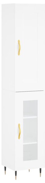 Skříň highboard bílá 34,5 x 34 x 180 cm kompozitní dřevo 3200369