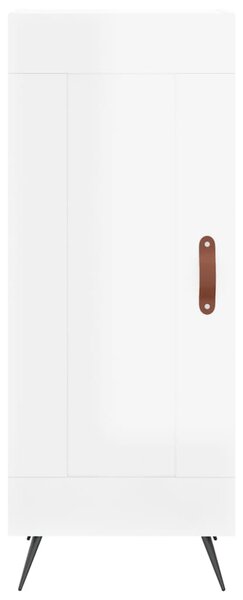 Skříň highboard bílá s vysokým leskem 34,5x34x180 cm kompozit 3200427