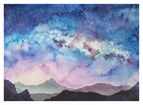 Obraz - Mléčná dráha, aquarel (70x50 cm)