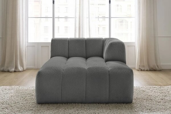 Bobochic Paris Tmavě šedá bouclé lenoška Annecy 170 cm, pravá
