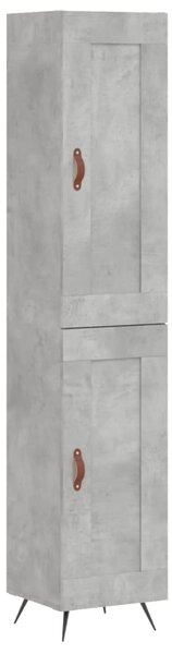 Skříň highboard betonově šedá 34,5x34x180 cm kompozitní dřevo 3200429