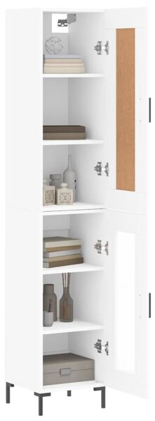 Skříň highboard bílá 34,5 x 34 x 180 cm kompozitní dřevo 3200385
