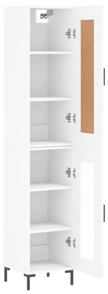 Skříň highboard bílá 34,5 x 34 x 180 cm kompozitní dřevo 3200385