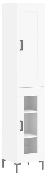 Skříň highboard bílá 34,5 x 34 x 180 cm kompozitní dřevo 3200385