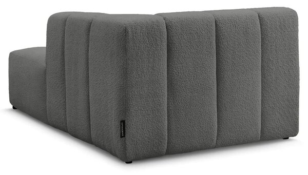 Bobochic Paris Tmavě šedá bouclé lenoška Annecy 170 cm, pravá