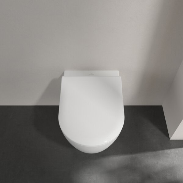 Villeroy & Boch Avento Combi-Pack - SET Závěsné WC + sedátko SlimSeat SoftClosing, alpská bílá 5656RS01