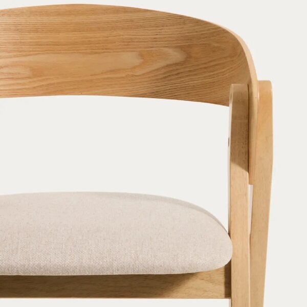 Kave Home Dřevěná barová židle Godia 65 cm