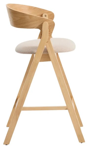 Kave Home Dřevěná barová židle Godia 65 cm
