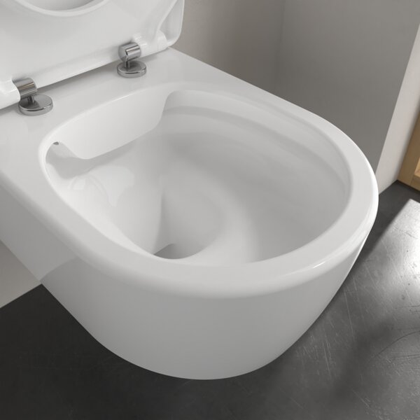 Villeroy & Boch Avento Combi-Pack - SET Závěsné WC + sedátko SlimSeat SoftClosing, alpská bílá 5656RS01