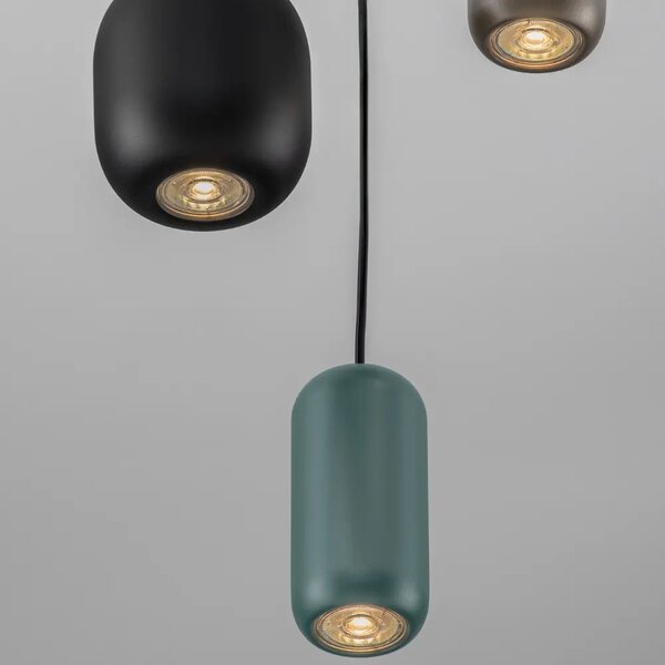 Nova Luce Barevné kovové závěsné světlo Marlin 33 cm