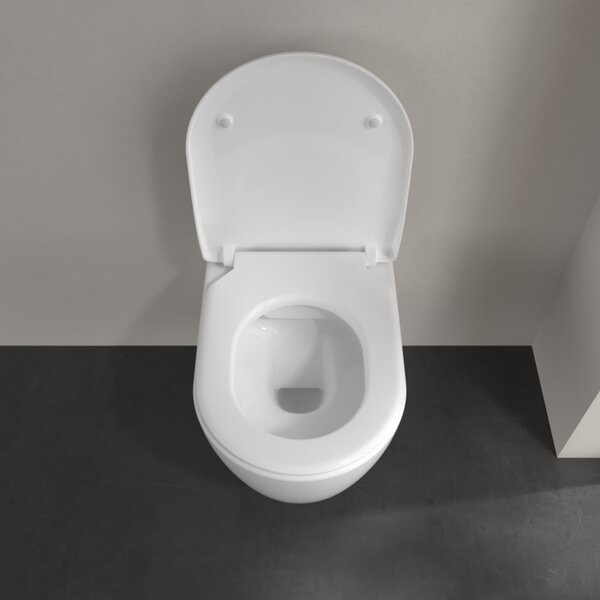 Villeroy & Boch Avento Combi-Pack - SET Závěsné WC + sedátko SlimSeat SoftClosing, alpská bílá 5656RS01