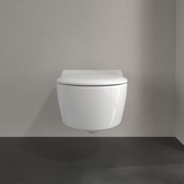 Villeroy & Boch Avento Combi-Pack - SET Závěsné WC + sedátko SlimSeat SoftClosing, alpská bílá 5656RS01