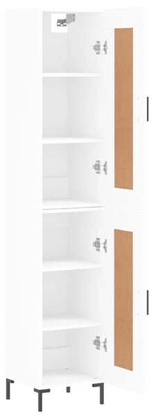 Skříň highboard bílá 34,5 x 34 x 180 cm kompozitní dřevo 3200449