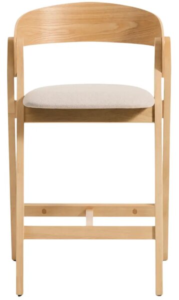 Kave Home Dřevěná barová židle Godia 65 cm