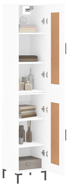 Skříň highboard bílá 34,5 x 34 x 180 cm kompozitní dřevo 3200449