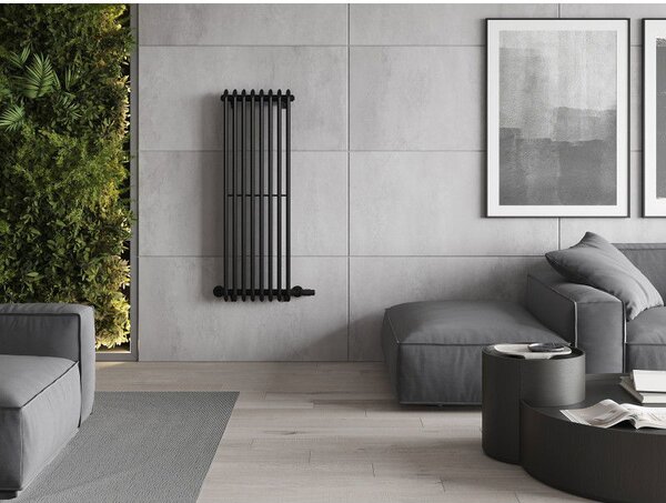 Mexen Atlanta dekorativní radiátor 1200 x 405 mm, 646 W, černý - W211-1200-405-00-70