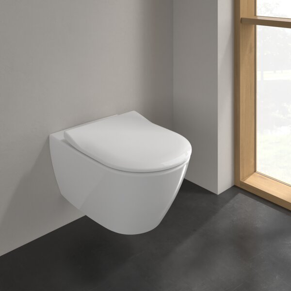 Villeroy & Boch Subway 2.0 Combi-Pack - SET Závěsné WC + sedátko SlimSeat SoftClosing, alpská bílá 5614R201