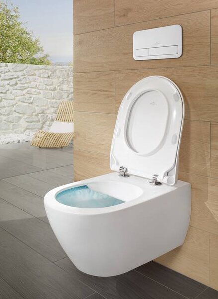 Villeroy & Boch Subway 2.0 Combi-Pack - SET Závěsné WC + sedátko SlimSeat SoftClosing, alpská bílá 5614R201