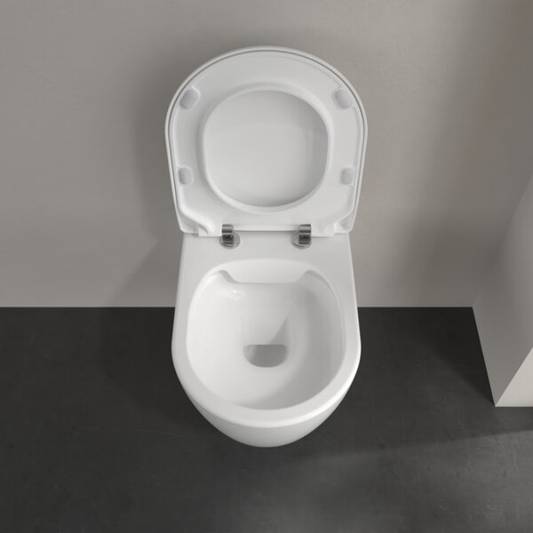 Villeroy & Boch Avento Combi-Pack - SET Závěsné WC + sedátko SlimSeat SoftClosing, alpská bílá 5656RS01