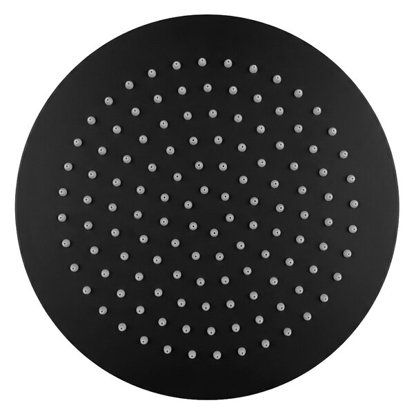 Rea Rea, kulatá dešťová sprchová hlavice 25cm, JS-P014B, černá matná, REA-P8601