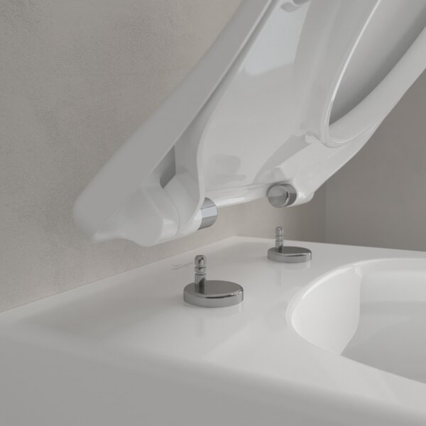 Villeroy & Boch Avento Combi-Pack - SET Závěsné WC + sedátko SlimSeat SoftClosing, alpská bílá 5656RS01