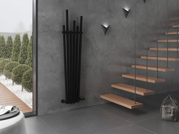 Mexen Omaha dekorativní radiátor 1800 x 420 mm, 655 W, černý - W208-1800-420-00-70