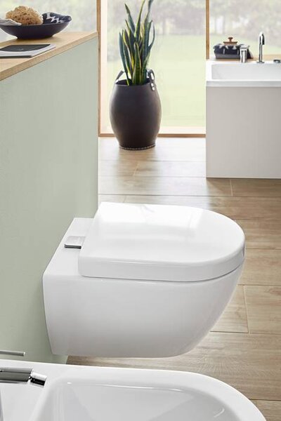 Villeroy & Boch Subway 2.0 - Závěsné WC, Rimless, ViFresh, alpská bílá AntiBac CeramicPlus 5614A1T2