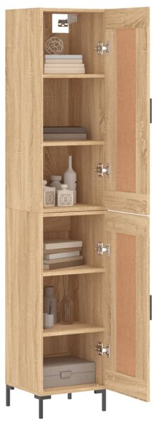 Skříň highboard dub sonoma 34,5 x 34 x 180 cm kompozitní dřevo 3200452