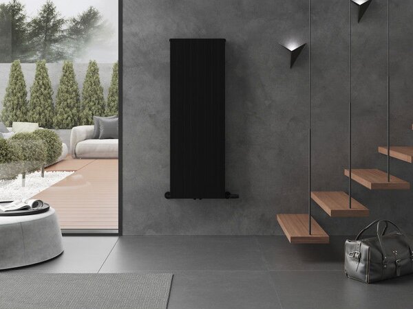 Mexen Topeka dekorativní radiátor 1400 x 480 mm, 950 W, černý - W210-1400-480-00-70