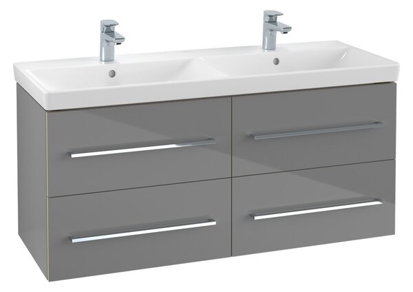 Villeroy & Boch Avento - Dvojité umyvadlo 1200x470mm, s přepadem, alpská bílá 4A23CK01