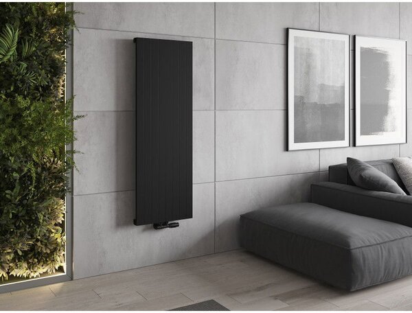 Mexen Topeka dekorativní radiátor 1400 x 480 mm, 950 W, černý - W210-1400-480-00-70