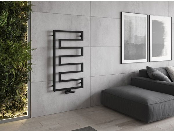 Mexen Floryda dekorativní radiátor 1080 x 600 mm, 358 W, černý - W206-1080-600-00-70