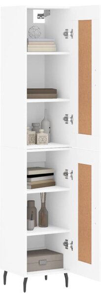 Skříň highboard bílá 34,5 x 34 x 180 cm kompozitní dřevo 3200465