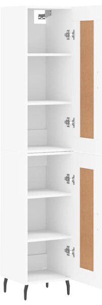 Skříň highboard bílá 34,5 x 34 x 180 cm kompozitní dřevo 3200465