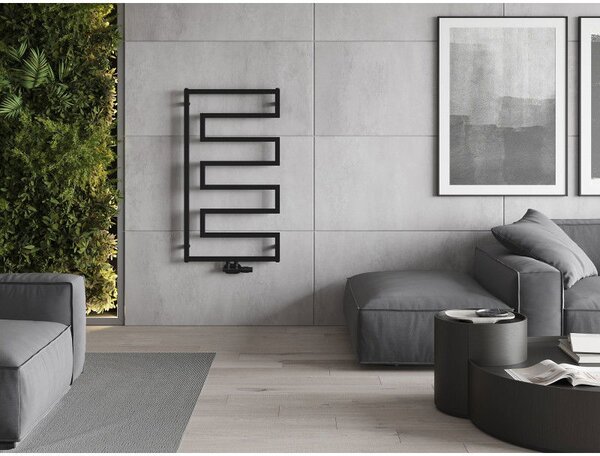 Mexen Floryda dekorativní radiátor 1080 x 600 mm, 358 W, černý - W206-1080-600-00-70