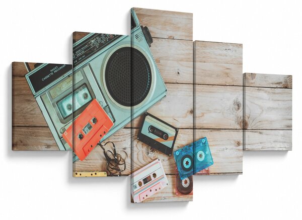 Obraz - Retro rádio (125x70 cm)