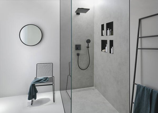 Hansgrohe Raindance E horní sprcha 300 1jet se sprchovým ramenem, matná černá 26238670
