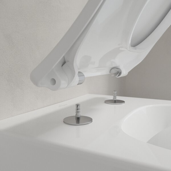 Villeroy & Boch Venticello Combi-Pack - SET Závěsné WC + sedátko SlimSeat SoftClosing, alpská bílá 4611RS01