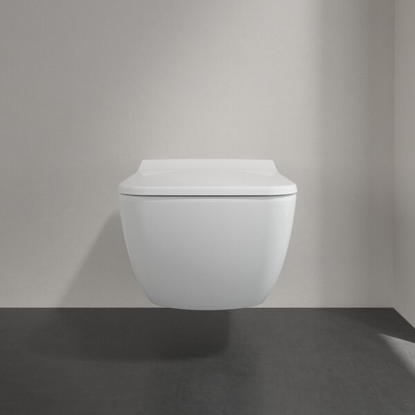 Villeroy & Boch Venticello Combi-Pack - SET Závěsné WC + sedátko SlimSeat SoftClosing, alpská bílá 4611RS01