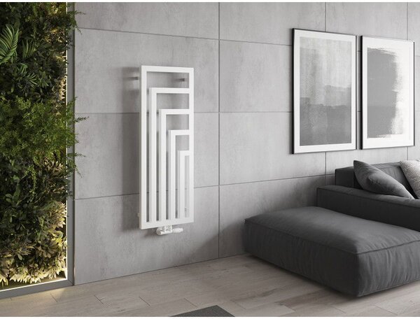 Mexen Alaska dekorativní radiátor 1216 x 440 mm, 542 W, bílý - W205-1216-440-00-20