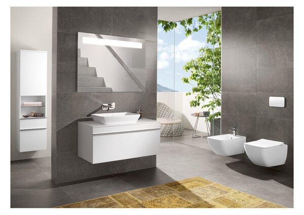 Villeroy & Boch Venticello Combi-Pack - SET Závěsné WC + sedátko SlimSeat SoftClosing, alpská bílá 4611RS01