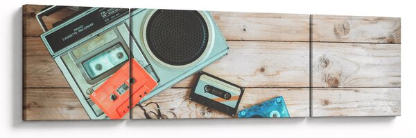 Obraz - Retro rádio (170x50 cm)