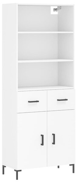 Skříň highboard bílá 69,5 x 34 x 180 cm kompozitní dřevo 3200513
